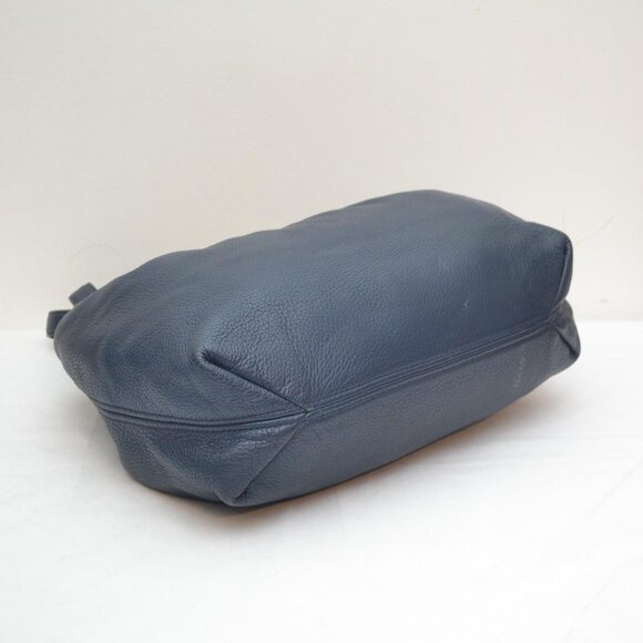 Michael Kors Camden Drawstring Navy and Gold Shoulder Bag with Pebbled Leather P - Picture 4 of 6